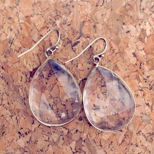 Clear Drop Earrings